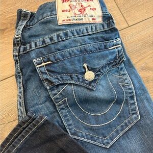 True Religion men’s Denim Straight Leg Jeans
